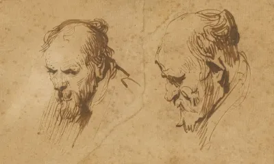 Two Studies Of The Head Of An Old Man 2