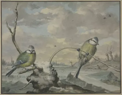 Two Tits In The Winter