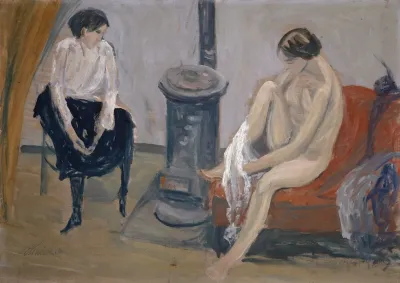 Two Women At A Stove