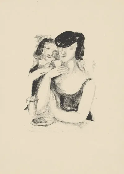 Two Women Drinking