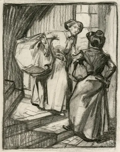Two Women Having A Conversation