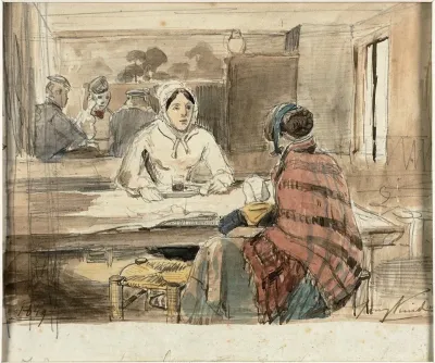 Two Women In A Cafe