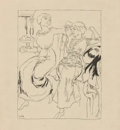 Two Women On A Sofa
