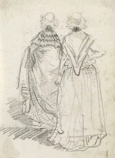 Two Women Seen From Behind