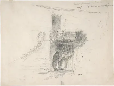 Two Women Talking In A Doorway