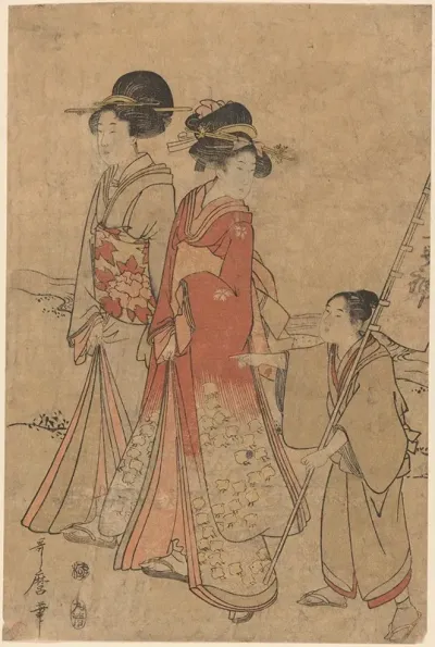 Two Women Walking By A Stream Directed By Boy