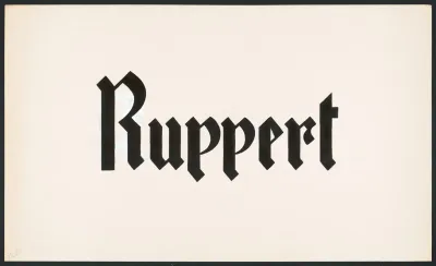 Typographical Studies For Ruppert Beer 3