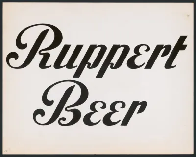 Typographical Studies For Ruppert Beer 4