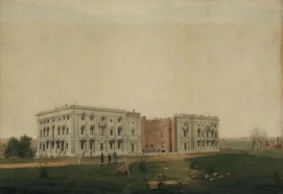 U S Capitol After Burning By The British