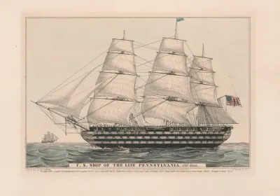 U S Ship Of The Line Pennsylvania 140 Guns 2