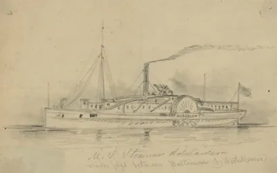 U S Steamer Adelaide Which Plys Between Baltimore Fort Monroe