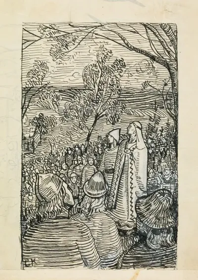 Ubenyttet Illustrasjon Snorre Sturlason Kongesagaer Kristianina 1899