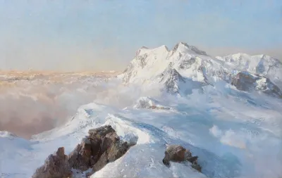 Uber Dem Nebelmeer Monte Rosa Vom Rimpfischhorn