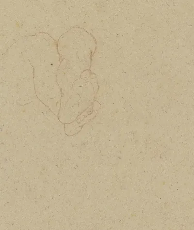 Ubereinandergelegte Beine Eines Kleinkindes In Untersicht