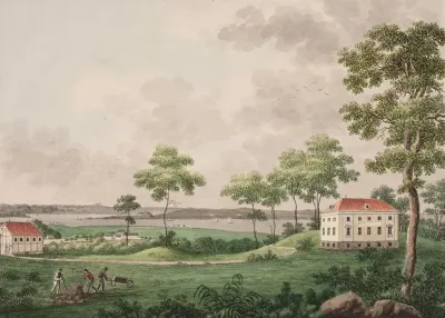 Udsigt Af En Parcelle Ved Gronsund Pa Falster Under Det Classenske Agerdyrknings Institut