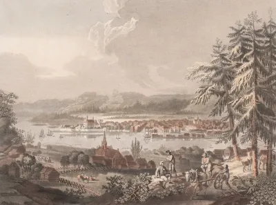 Udsigt Over Byen Kristiania