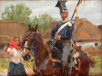 Uhlan With A Girl