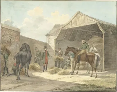 Uitdelen Van Hooi Aan De Gardes Dhonneur 1813
