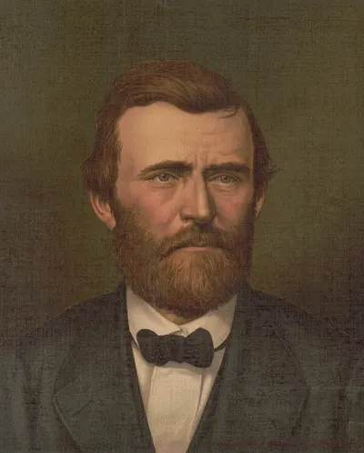 Ulysses S Grant Bust Portrait Facing Right Wearing Suit