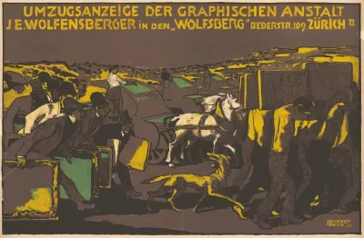 Umzugsanzeige Der Graphische Anstalt J E Wolfensberger In Den Wolfsberg