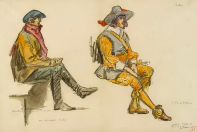 Un Auvergnat 1er Acte Un Personnage En Costume Louis Xiii Pour Le Bal De Lopera