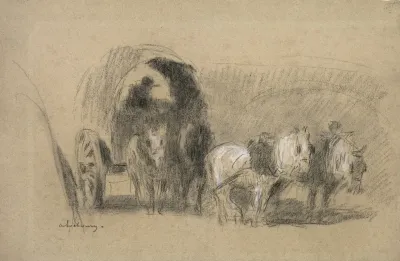 Un Chariot De Farinier A Millers Carriage