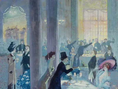 Un Diner Au Trianon Palace En 1913