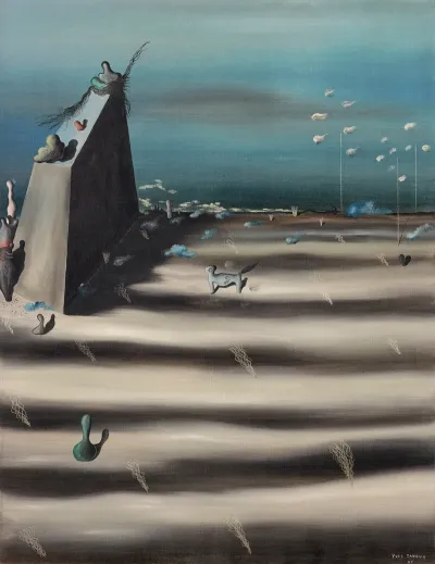 Un Grand Tableau Qui Represente Un Paysage