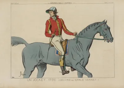Un Jockey 1796 Oeuvre De Carle Vernet Xviiie Siecle Costumes Civils Hommes Angleterre