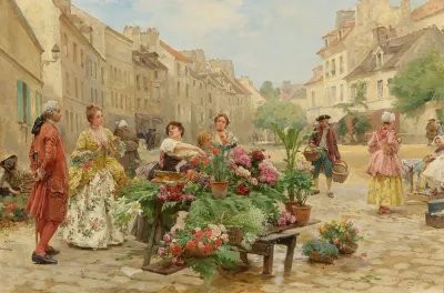 Un Marche Au Xviiie Siecle