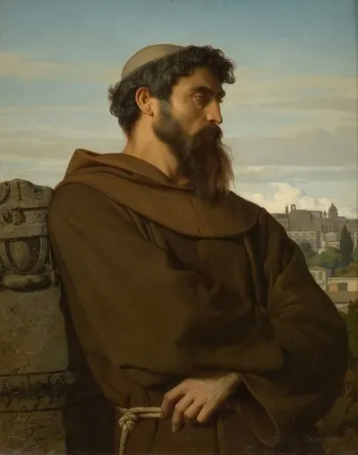 Un Penseur Jeune Moine Romain