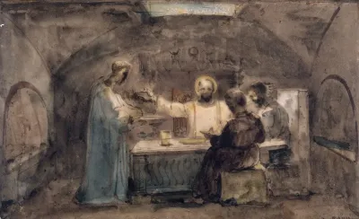 Un Repas Dans Une Crypte
