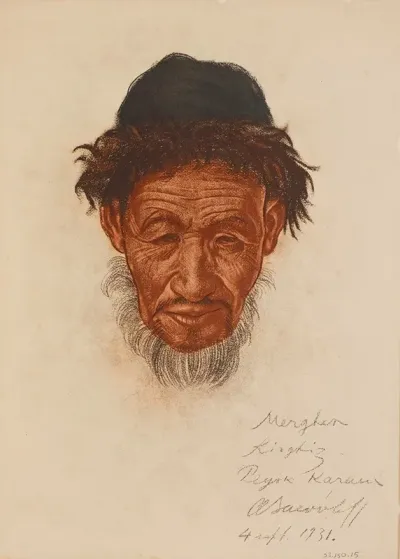 Un Vieux Kirghize Peyik Sinkiang