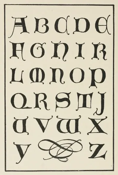 Uncial Gothic Initials 3