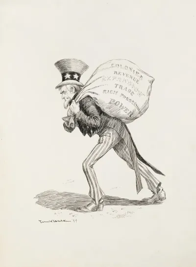 Uncle Sam Carries A Large Bag