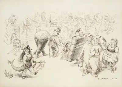 Uncle Sam Gives A Fancy Dress Ball