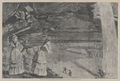 Under The Falls Catskill Mountains From A Painting By Winslow Homer