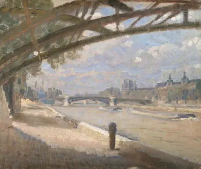 Under The Pont Des Arts Paris Noon