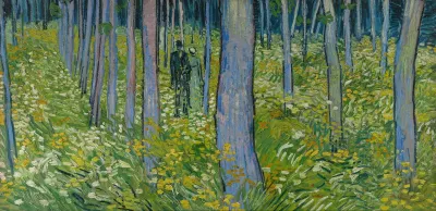 Undergrowth With Two Figures