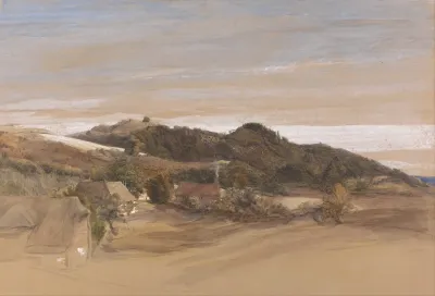 Underriver Hills Near Sevenoaks Kent From The Grounds Of J Herries Esq