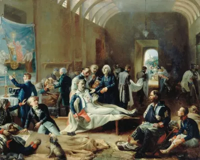 Une Ambulance En 1814 Pendant La Campagne De France