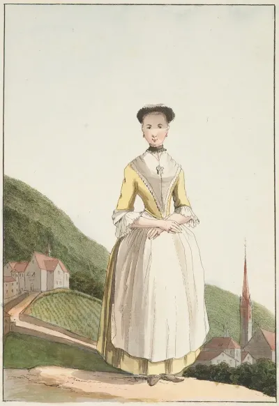 Une Femme Daltdorf Du Canton Dury