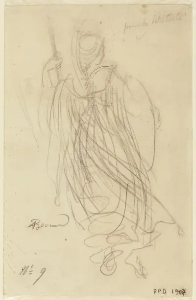 Une Femme En Armure De Dos