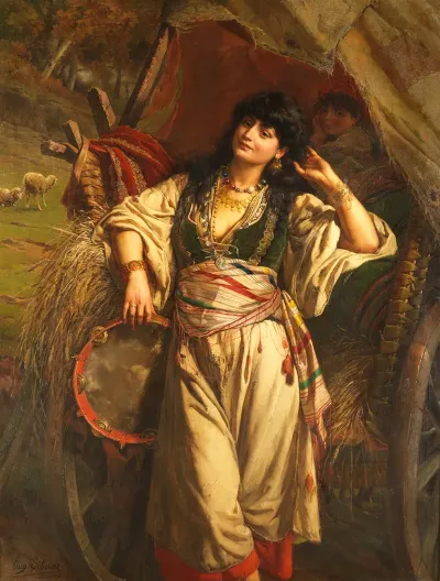 Une Halte De Bohemiens