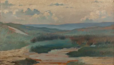 Une Mare Dans Les Dunes Le Soir Siouville