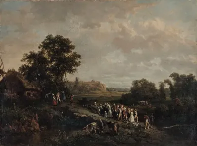Une Noce En Procession