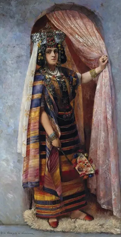 Une Ouled Nail Au Pas De Sa Porte
