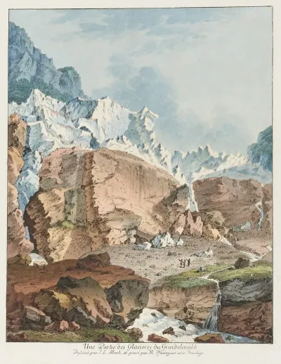 Une Partie Des Glacieres Du Grindelwald