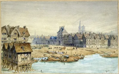Une Pendaison Sur La Place De Greve Et Lhotel De Ville En 1583
