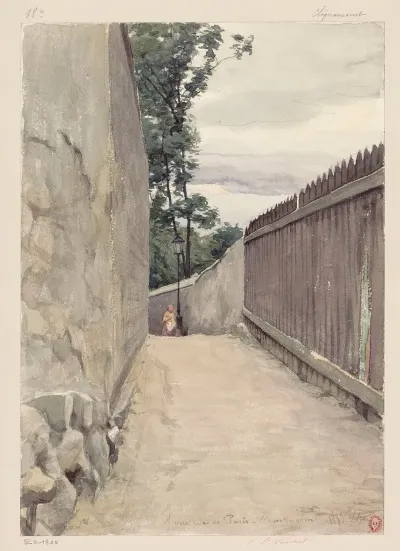 Une Rue De Paris Montmartre 18e Clignancourt